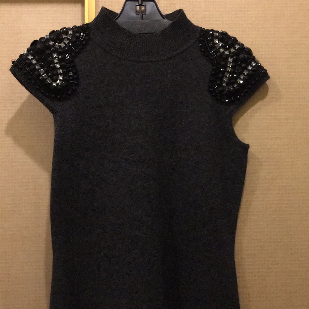 Embellished sweater top